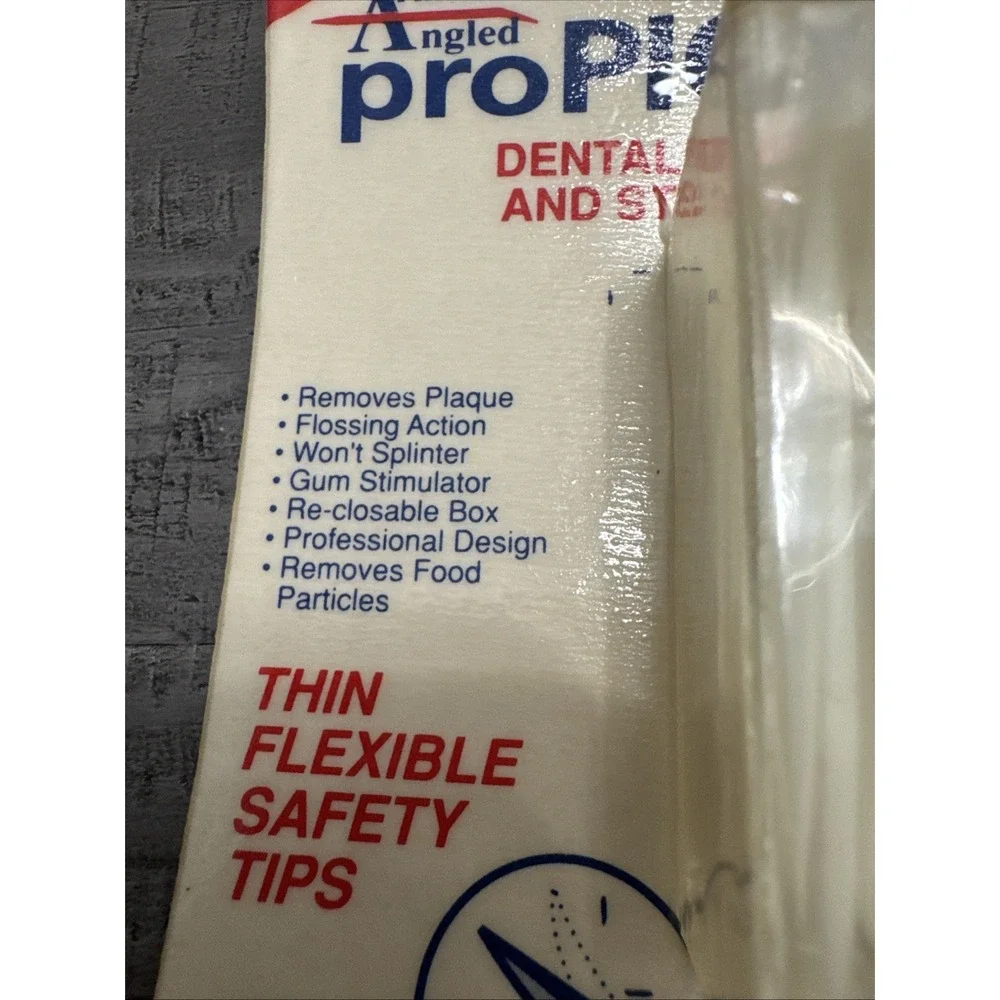 Vintage Armond's Angled proPICKS Dental Cleaners 100 ct Sealed Carded USA  70 80